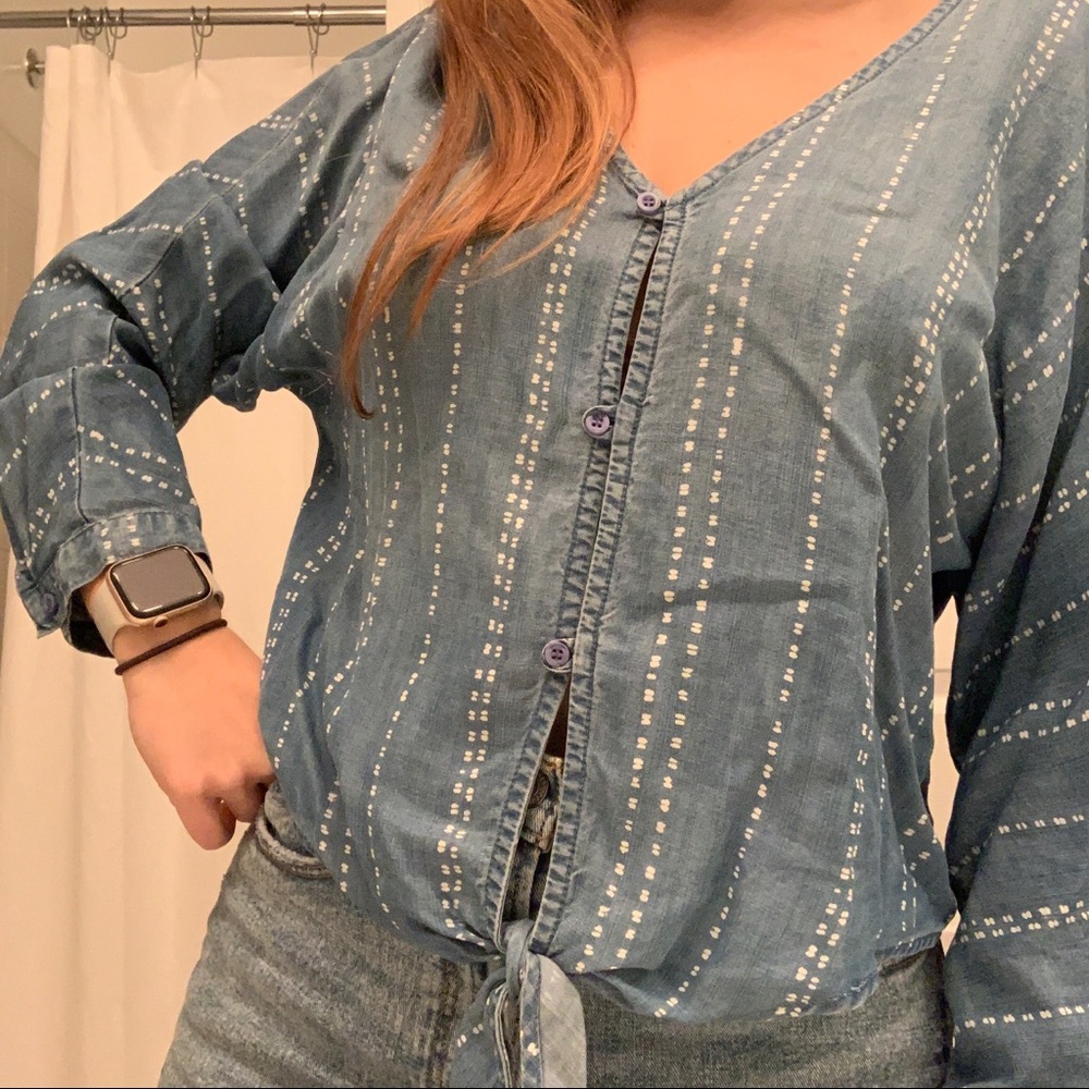 Bella Dahl Tie-Front Blouse